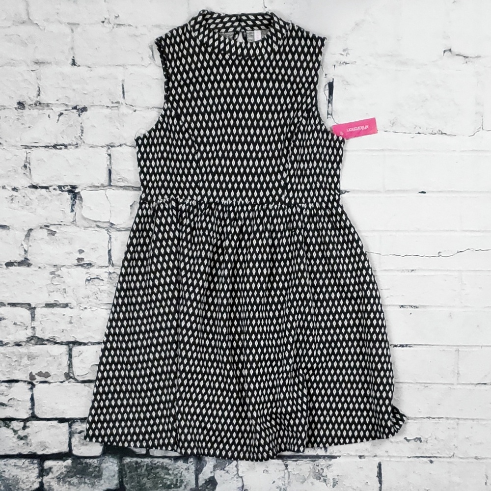 Xhilaration Diamond Print Sleeveless Dress NWT